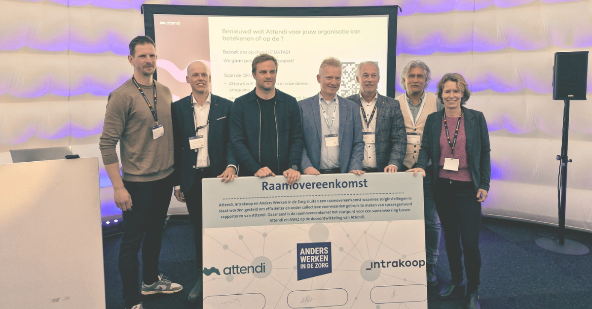 Ondertekening raamovereenkomst Attenti, Intrakoop en Anders Werken in de Zorg