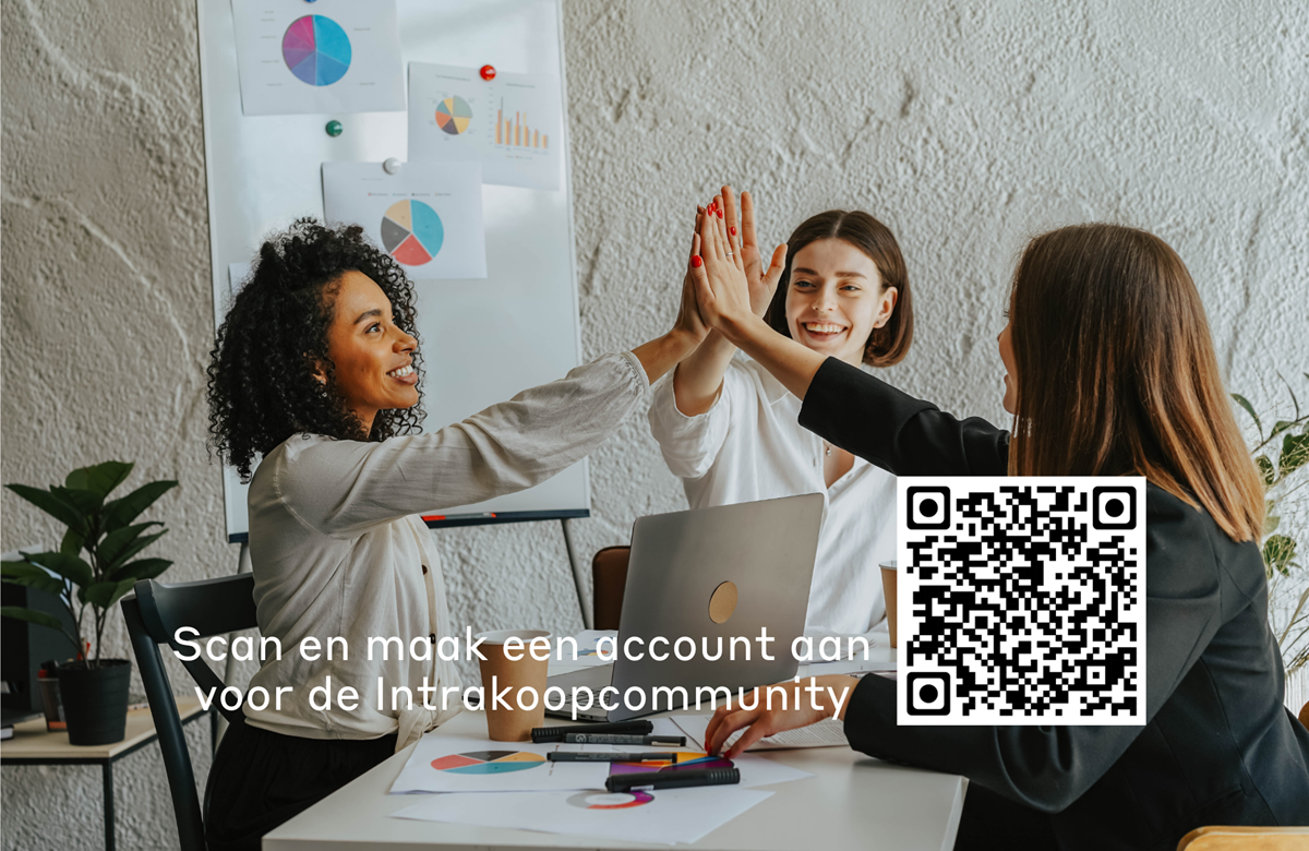 Scan de qr-code en neem deel aan de Intrakoopcommunity