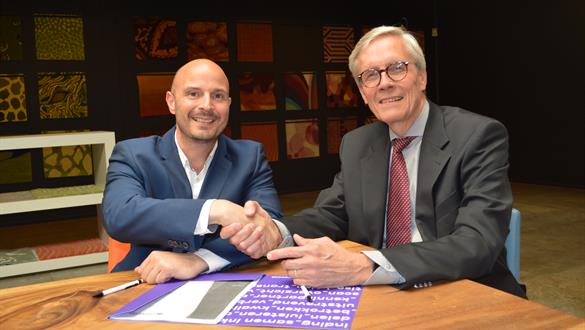 Ondertekening foodstep landscape