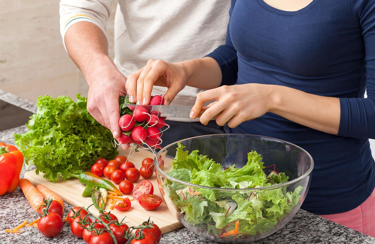 Salade-maken Salade-maken